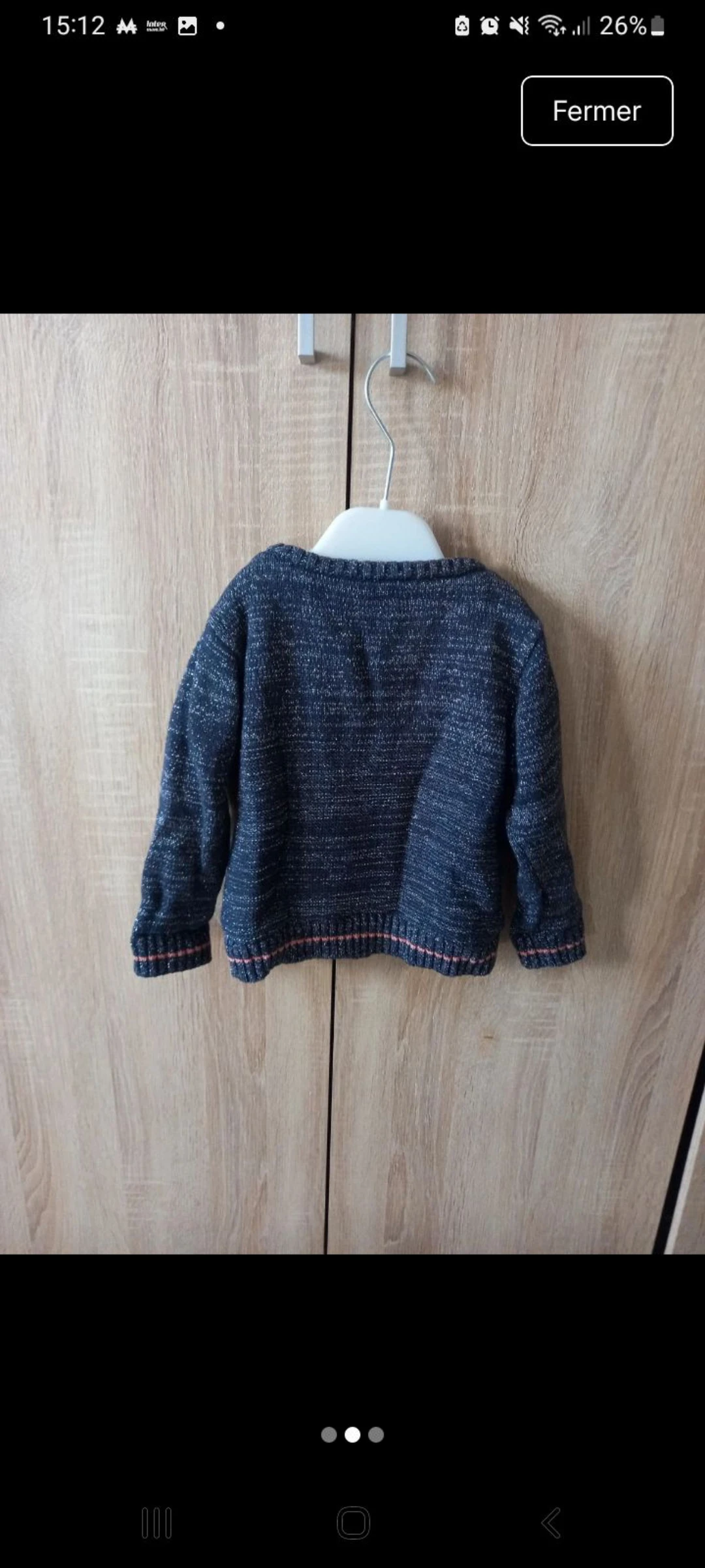 Gilet de lã menina 18 meses 81 cm – photo 2